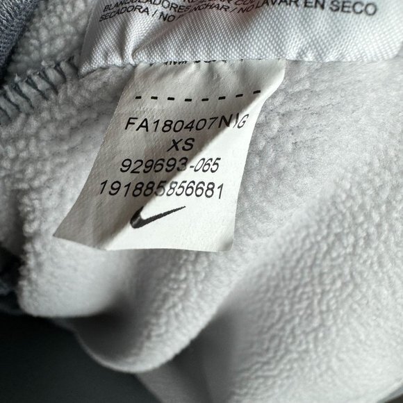 Nike Womens Size XS‎ Gray Pullover Sweatshirt Spellout Just Do It Hoodie - Picture 9 of 12